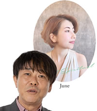 June（ジュネ）さん　佐野社長